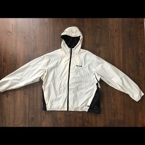 Timberland white rain jacket